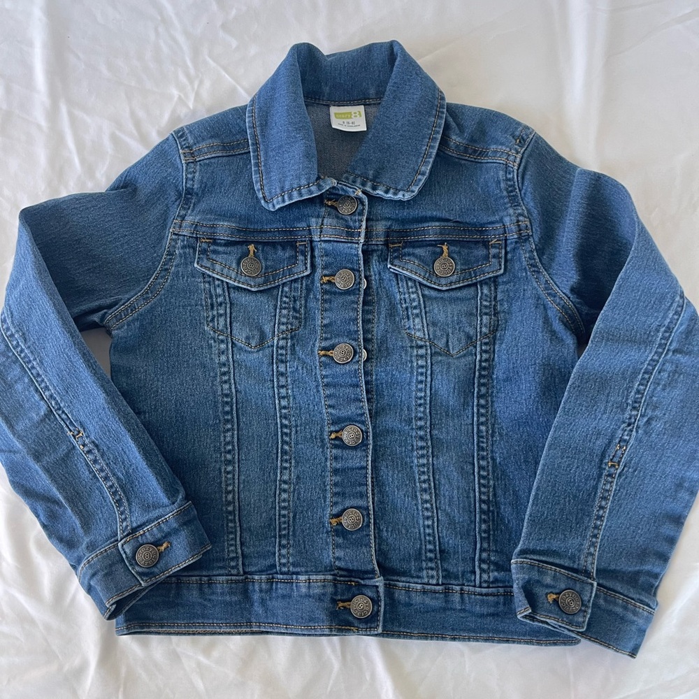 Crazy 8 Blue Girls Jean Jacket. Size 5/6